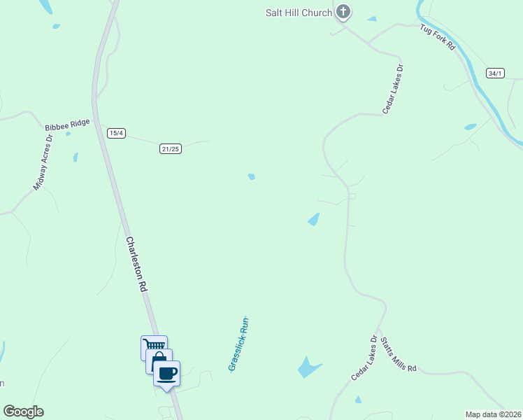 map of restaurants, bars, coffee shops, grocery stores, and more near 390 High Point Road in Ripley