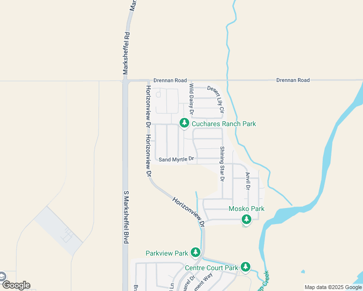 map of restaurants, bars, coffee shops, grocery stores, and more near 3843 Winter Sun Drive in Colorado Springs