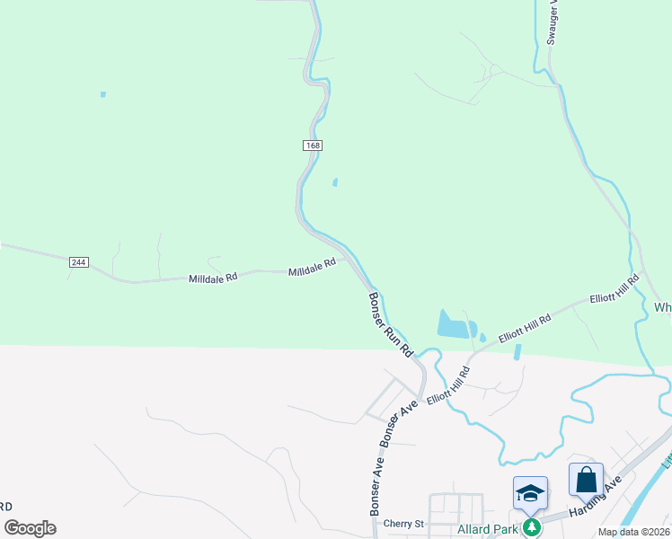 map of restaurants, bars, coffee shops, grocery stores, and more near 2694 Milldale Road in Portsmouth