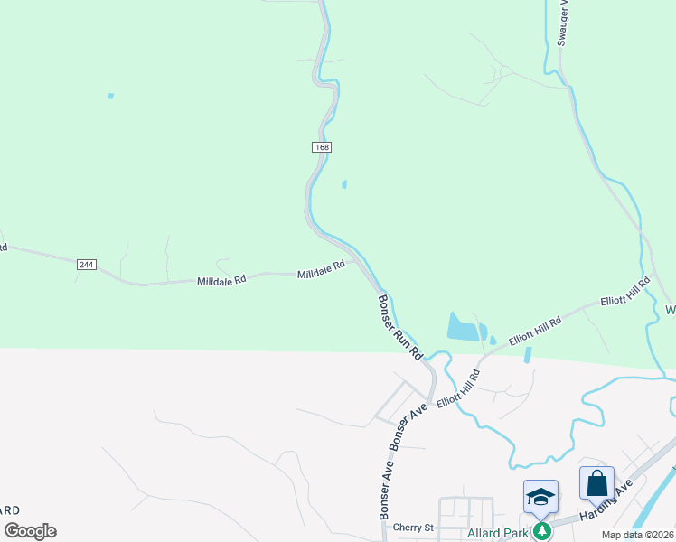 map of restaurants, bars, coffee shops, grocery stores, and more near 2694 Milldale Road in Portsmouth