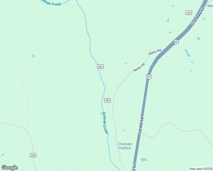 map of restaurants, bars, coffee shops, grocery stores, and more near 5029 Flaugher Road in Ripley