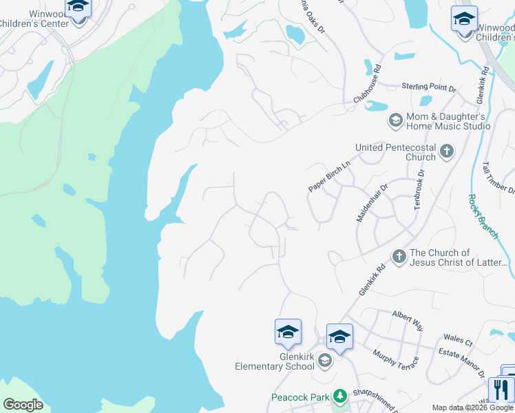 map of restaurants, bars, coffee shops, grocery stores, and more near 14356 Northbrook Lane in Gainesville