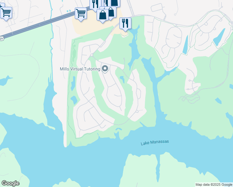 map of restaurants, bars, coffee shops, grocery stores, and more near 15006 Ransom Oaks Ct in Gainesville