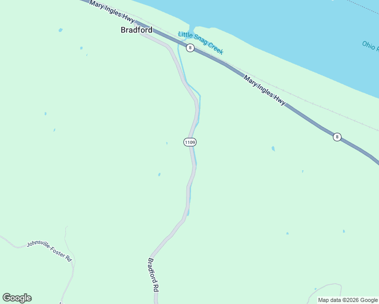 map of restaurants, bars, coffee shops, grocery stores, and more near 1406 Bradford Road in Foster