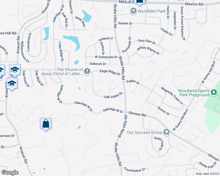 map of restaurants, bars, coffee shops, grocery stores, and more near 716 Rustic Hills Court in St. Peters