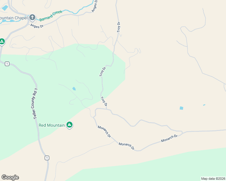 map of restaurants, bars, coffee shops, grocery stores, and more near 288 Troy Drive in Cripple Creek
