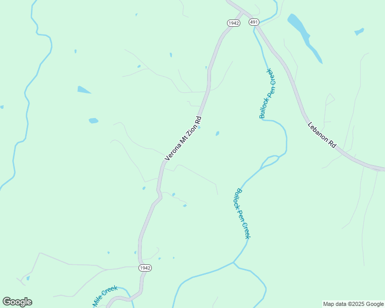 map of restaurants, bars, coffee shops, grocery stores, and more near Mount Zion Verona Road in Crittenden