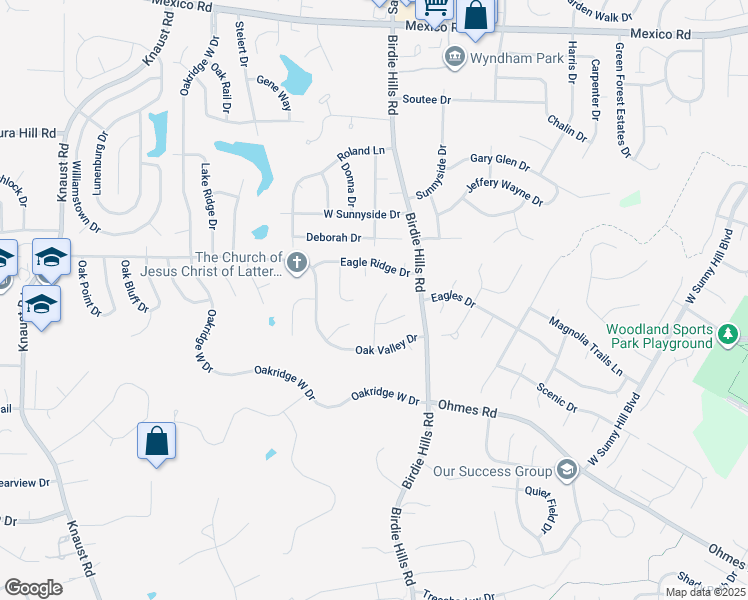 map of restaurants, bars, coffee shops, grocery stores, and more near 716 Rustic Hills Ct in St Peters