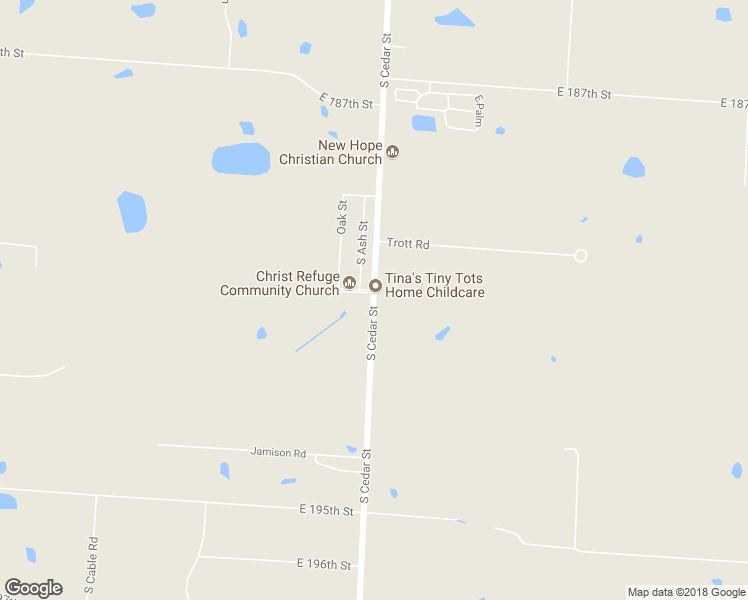 map of restaurants, bars, coffee shops, grocery stores, and more near 19105 South Cedar Street in Belton