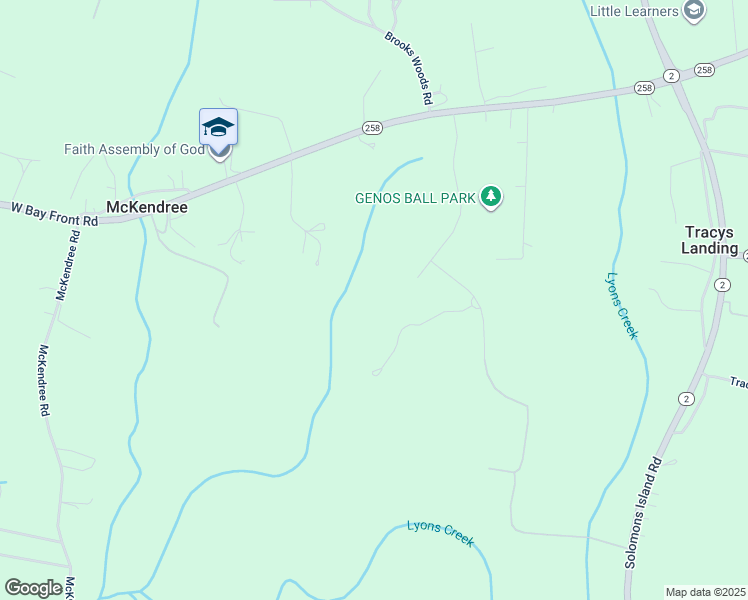 map of restaurants, bars, coffee shops, grocery stores, and more near 5710 Iron Stone Road in Lothian