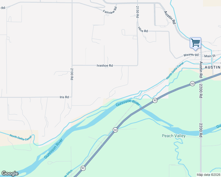 map of restaurants, bars, coffee shops, grocery stores, and more near 8556 Coffey Road in Orchard City