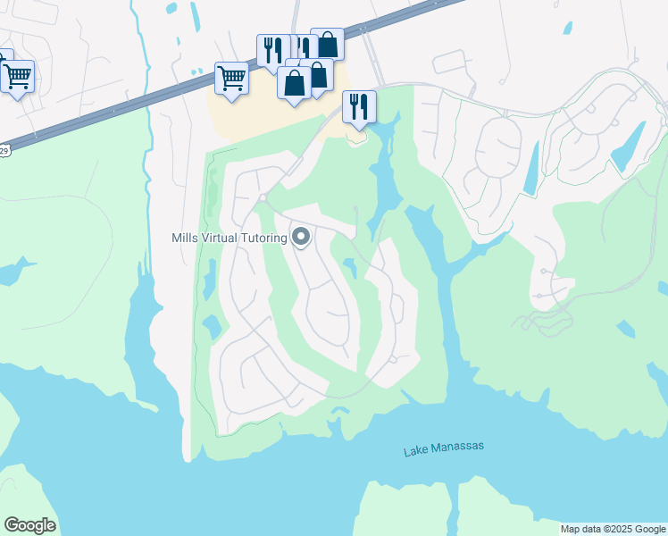 map of restaurants, bars, coffee shops, grocery stores, and more near 8334 Roxborough Loop in Gainesville