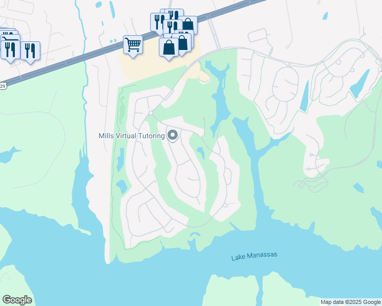 map of restaurants, bars, coffee shops, grocery stores, and more near 8334 Roxborough Loop in Gainesville