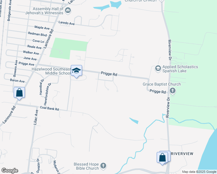 map of restaurants, bars, coffee shops, grocery stores, and more near 11646 Briarbrae Court in St. Louis