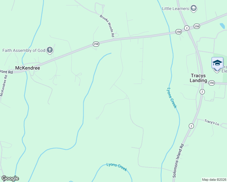 map of restaurants, bars, coffee shops, grocery stores, and more near 5707 Iron Stone Road in Lothian
