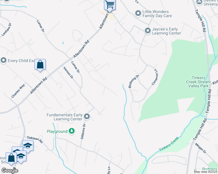 map of restaurants, bars, coffee shops, grocery stores, and more near 8100 Pats Place in Fort Washington