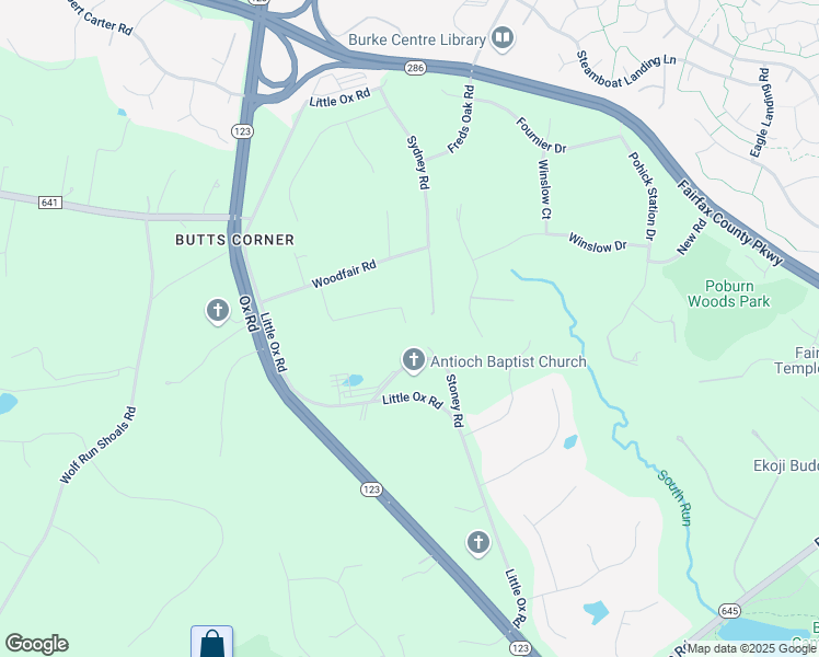 map of restaurants, bars, coffee shops, grocery stores, and more near 10825 Olm Drive in Fairfax Station