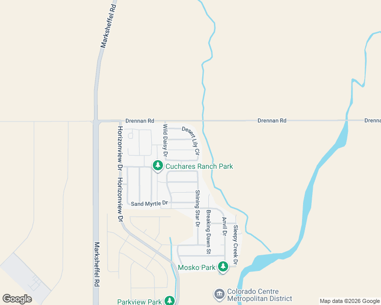 map of restaurants, bars, coffee shops, grocery stores, and more near 9571 Bryce Canyon Drive in Colorado Springs