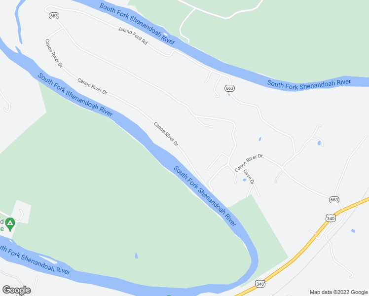 map of restaurants, bars, coffee shops, grocery stores, and more near 552 Canoe River Drive in Rileyville