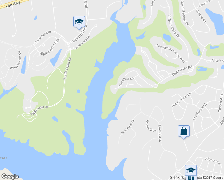 map of restaurants, bars, coffee shops, grocery stores, and more near 8201 Tillinghast Lane in Gainesville