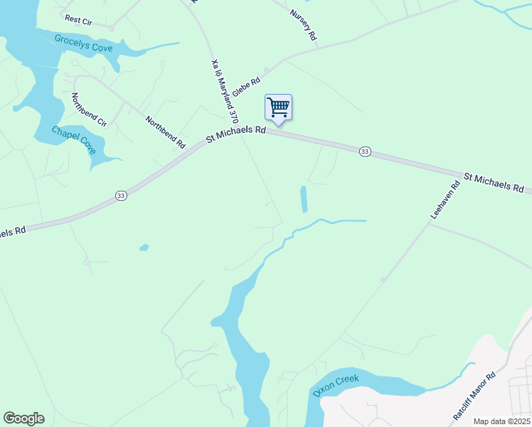 map of restaurants, bars, coffee shops, grocery stores, and more near 8376 Old Bloomfield Road in Easton