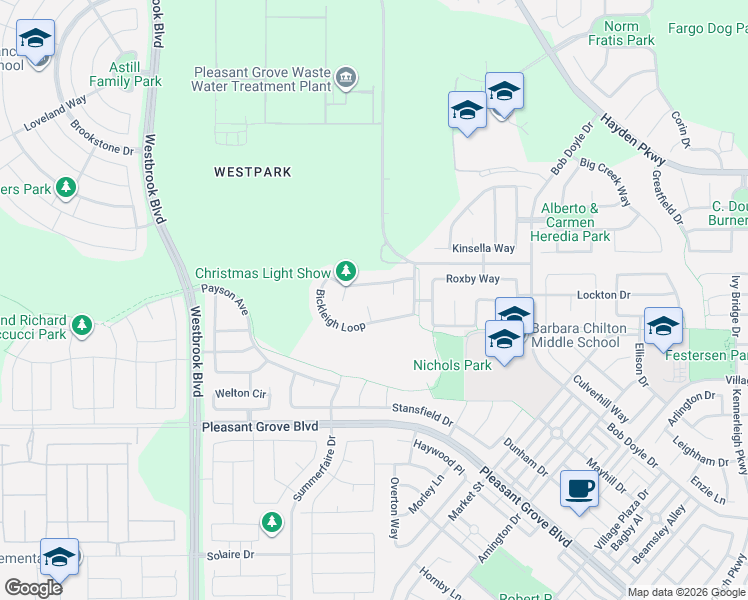 map of restaurants, bars, coffee shops, grocery stores, and more near 116 Liphan Court in Roseville