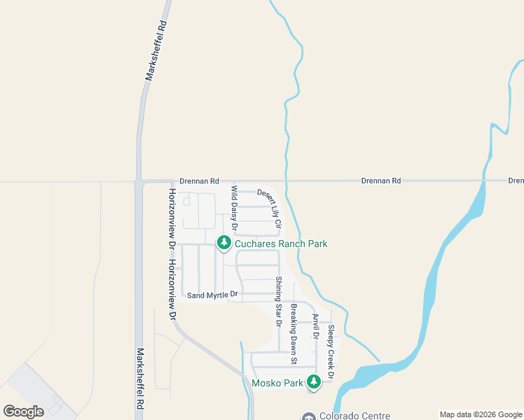 map of restaurants, bars, coffee shops, grocery stores, and more near 9571 Bryce Canyon Drive in Colorado Springs