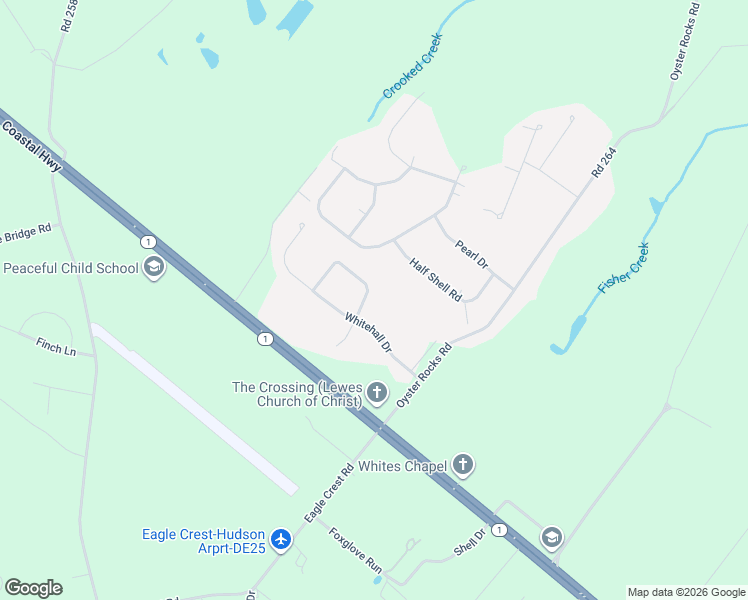 map of restaurants, bars, coffee shops, grocery stores, and more near 15250 Robinson Drive in Milton