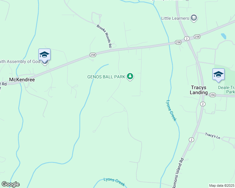 map of restaurants, bars, coffee shops, grocery stores, and more near 5705 Iron Stone Road in Lothian
