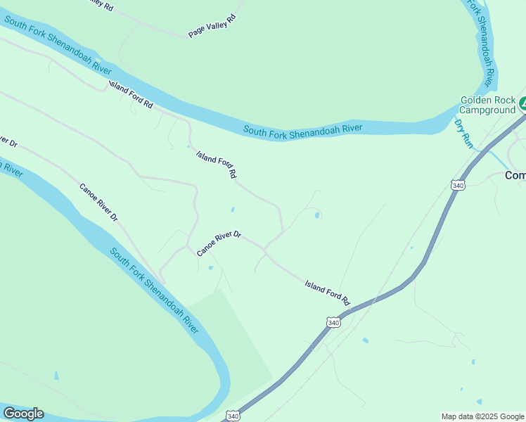 map of restaurants, bars, coffee shops, grocery stores, and more near 587 Island Ford Road in Rileyville