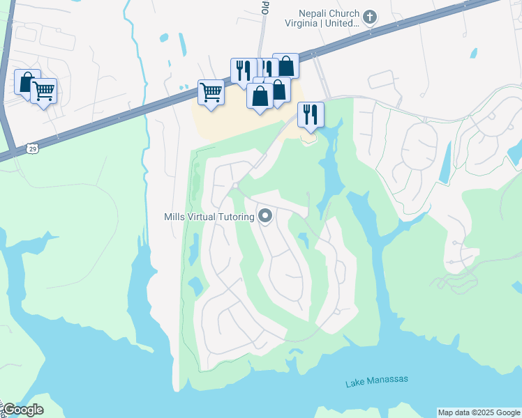 map of restaurants, bars, coffee shops, grocery stores, and more near 8201 Roxborough Loop in Gainesville