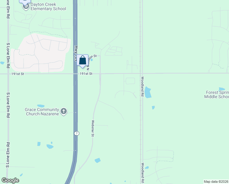 map of restaurants, bars, coffee shops, grocery stores, and more near 19246 Belford Street in Spring Hill