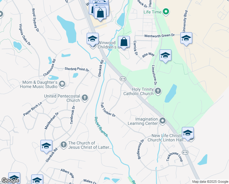 map of restaurants, bars, coffee shops, grocery stores, and more near 8057 Crimson Leaf Court in Gainesville