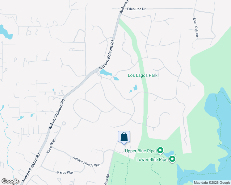 map of restaurants, bars, coffee shops, grocery stores, and more near 8720 Los Lagos Circle South in Granite Bay