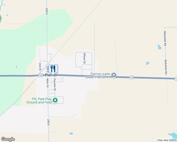 map of restaurants, bars, coffee shops, grocery stores, and more near in Pierron