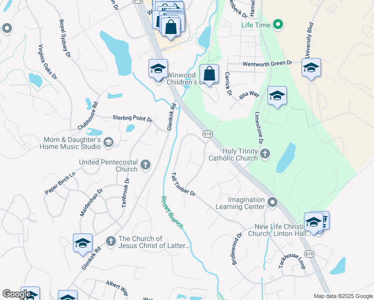 map of restaurants, bars, coffee shops, grocery stores, and more near 8052 Crimson Leaf Court in Gainesville