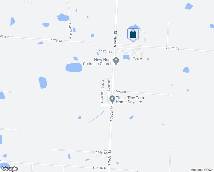 map of restaurants, bars, coffee shops, grocery stores, and more near 18916 South Ash Street in Belton