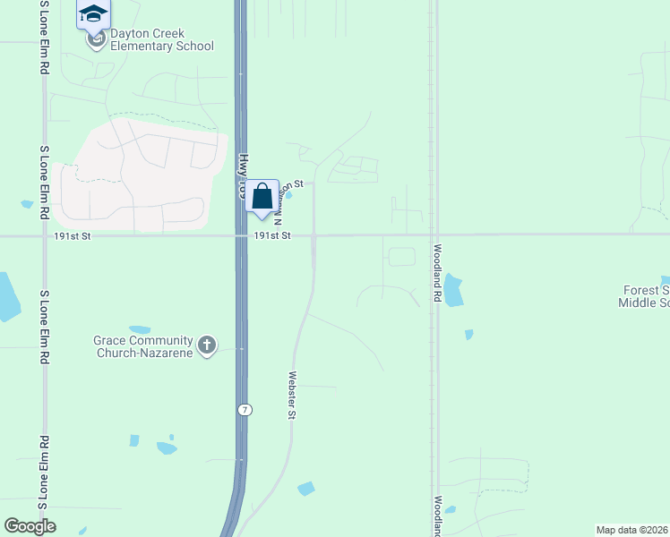 map of restaurants, bars, coffee shops, grocery stores, and more near 19246 Belford Street in Spring Hill