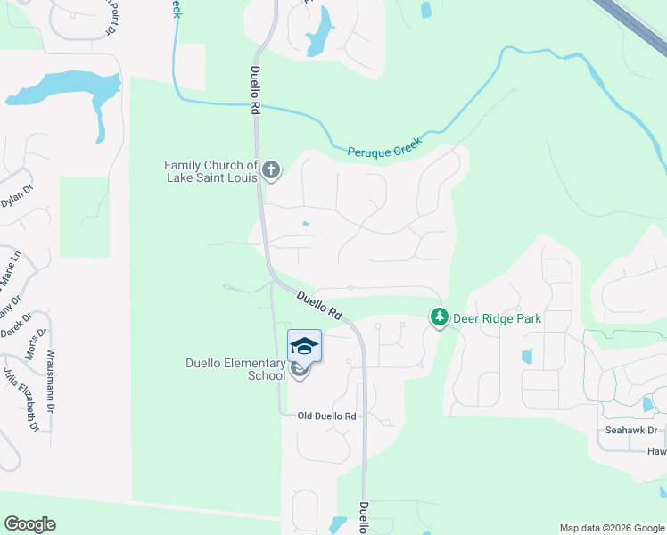 map of restaurants, bars, coffee shops, grocery stores, and more near 161 Berrybramble Court in Lake Saint Louis