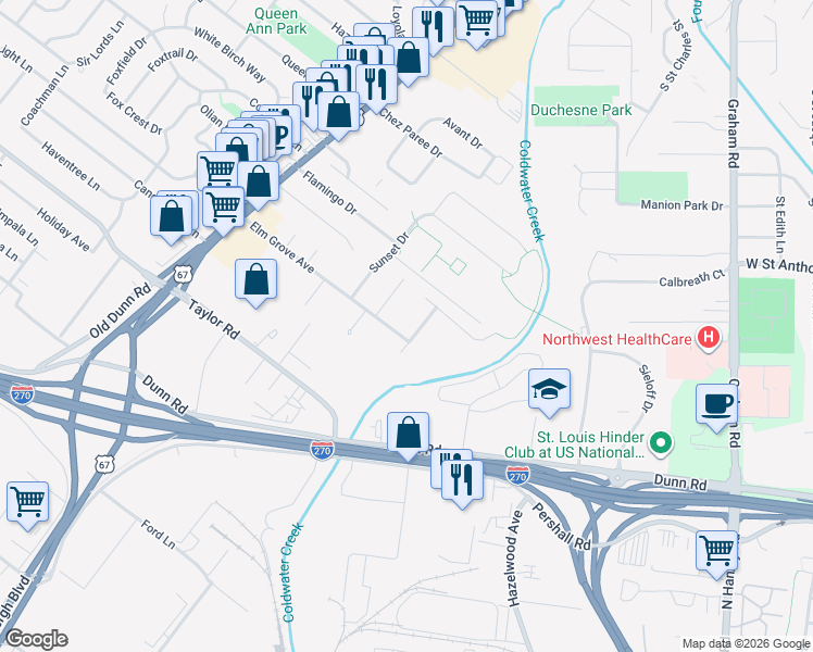 map of restaurants, bars, coffee shops, grocery stores, and more near 141 Elm Grove Avenue in Hazelwood