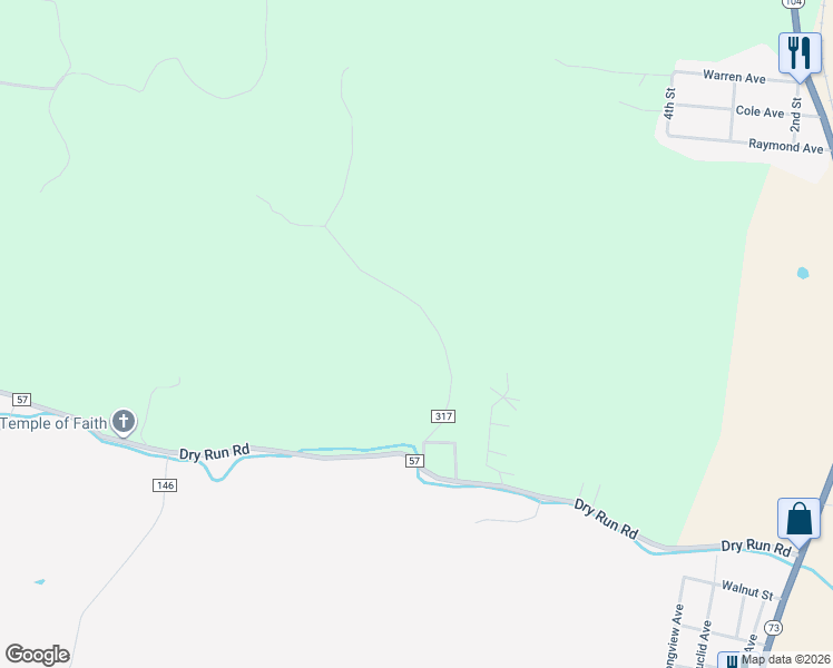 map of restaurants, bars, coffee shops, grocery stores, and more near 303 Hardscrabble Road in West Portsmouth