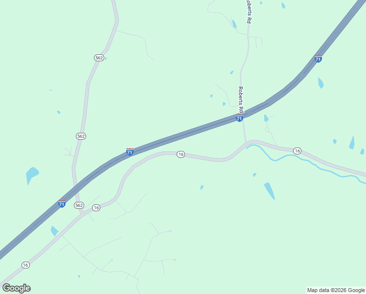 map of restaurants, bars, coffee shops, grocery stores, and more near 6375 Kentucky 16 in Warsaw