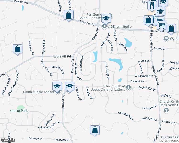 map of restaurants, bars, coffee shops, grocery stores, and more near 2002 Lunenburg Drive in St. Peters