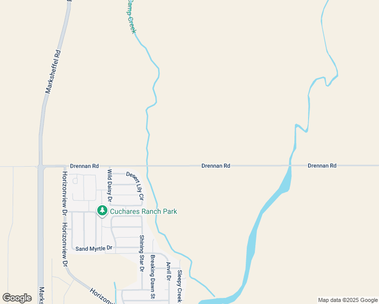 map of restaurants, bars, coffee shops, grocery stores, and more near 9500 Drennan Road in Colorado Springs