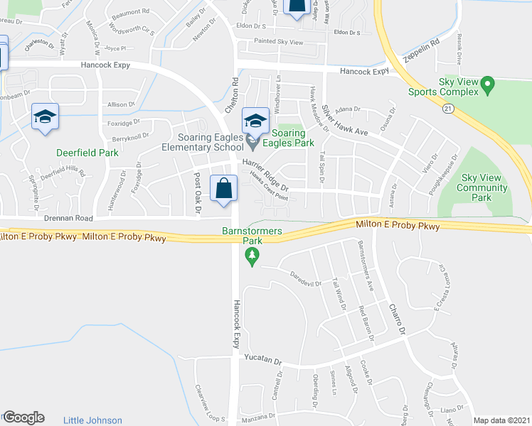 map of restaurants, bars, coffee shops, grocery stores, and more near 3441 Eagles Bay Point in Colorado Springs