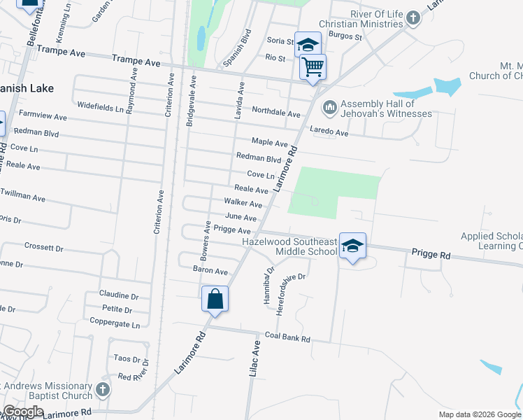 map of restaurants, bars, coffee shops, grocery stores, and more near 1109 Walker Avenue in St. Louis