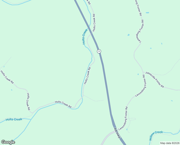 map of restaurants, bars, coffee shops, grocery stores, and more near Holts Creek Road in Foster