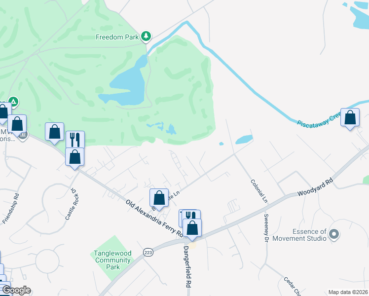 map of restaurants, bars, coffee shops, grocery stores, and more near 6704 Sarakal Road in Clinton