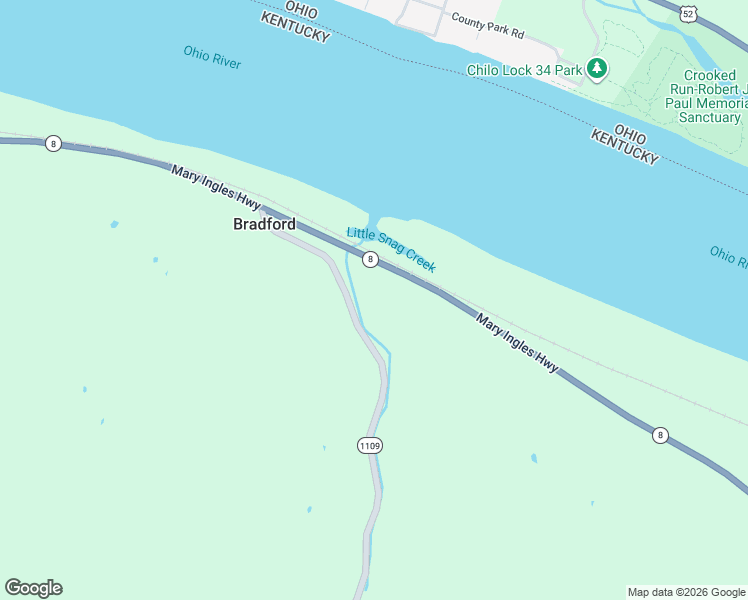 map of restaurants, bars, coffee shops, grocery stores, and more near 1930-2146 Bradford Rd in Bracken