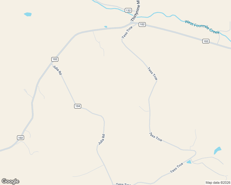 map of restaurants, bars, coffee shops, grocery stores, and more near 496 Julia Road in Guffey